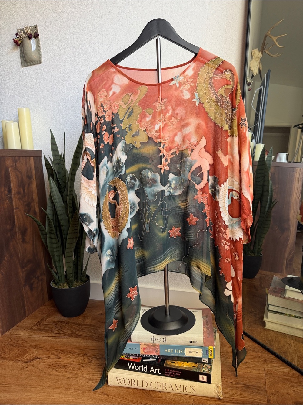 100% Silk Champagne Collection by All That Glitters Flowy Top